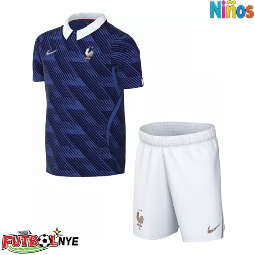 Camiseta Francia Primera Equipación para niños Mundial 2026 manga corta (+ pantalones cortos)
